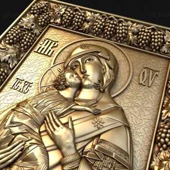 3D model Kazan icon of the Mother of God (STL)